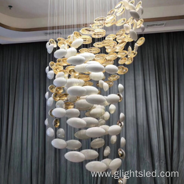 Customizable Crystal Hotel Lobby Pendant Lamp